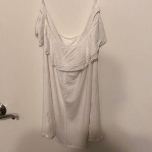 Victoria’s Secret white strapless swimsuit coverup